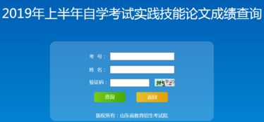 山東省2019年上半年自學(xué)考試實(shí)踐技能與論文成績查詢指南及技術(shù)支持說明